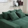 COOLMORE Seersucker 2-seater lazy sofa With 5 back pillows,Comfy Sofa- Deep Seat Couch for Living Room,Club (Emerald)