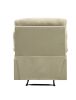 Beige Recliner with Pillow Top Armrest