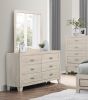 Modern Contemporary Light Brown Finish 1pc Dresser Wooden Bedroom Furniture