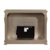 ACME Sorina FIREPLACE Silver & Gold Finish AC01619