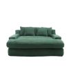 COOLMORE Seersucker 2-seater lazy sofa With 5 back pillows,Comfy Sofa- Deep Seat Couch for Living Room,Club (Emerald)