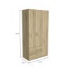 Rowaton 2-Drawer 3-Door Armoire Light Oak