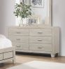 Modern Contemporary Light Brown Finish 1pc Dresser Wooden Bedroom Furniture